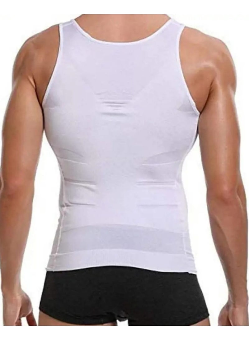 مشد رجالي ضاغط لتنحيف و شد منطقة البطن واخفاء التثدي لدى الرجال مجموعة من 2 قطع - Image 4